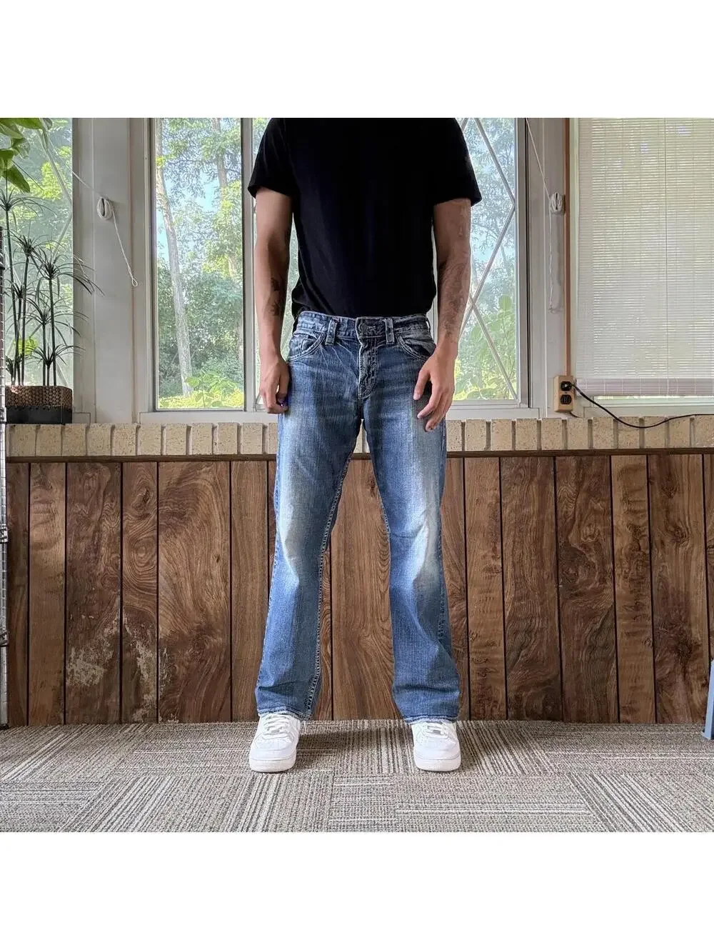 premium straight y2k denim.